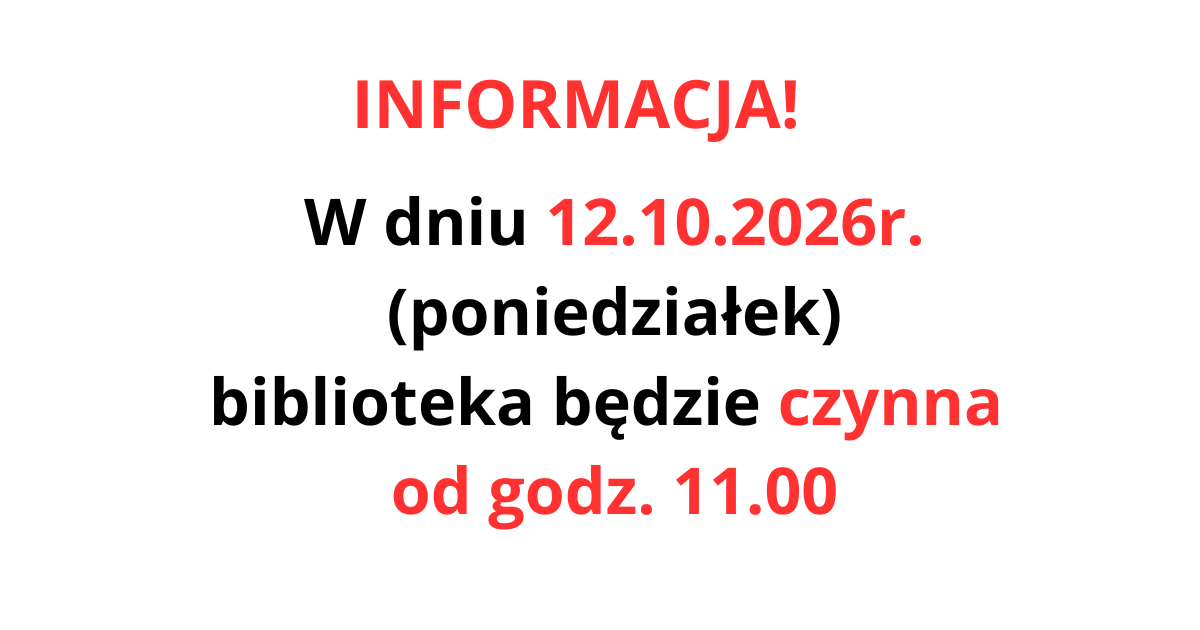 Informacja dla Czytelnika