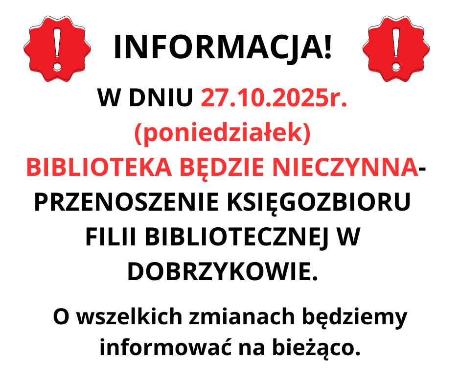 Uwaga! Ważna informacja!