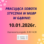 PRACUJĄCA SOBOTA STYCZNIA