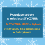 Pracująca sobota w miesiącu styczniu