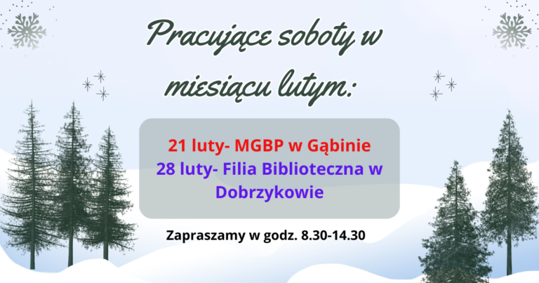 Pracujące soboty w miesiącu