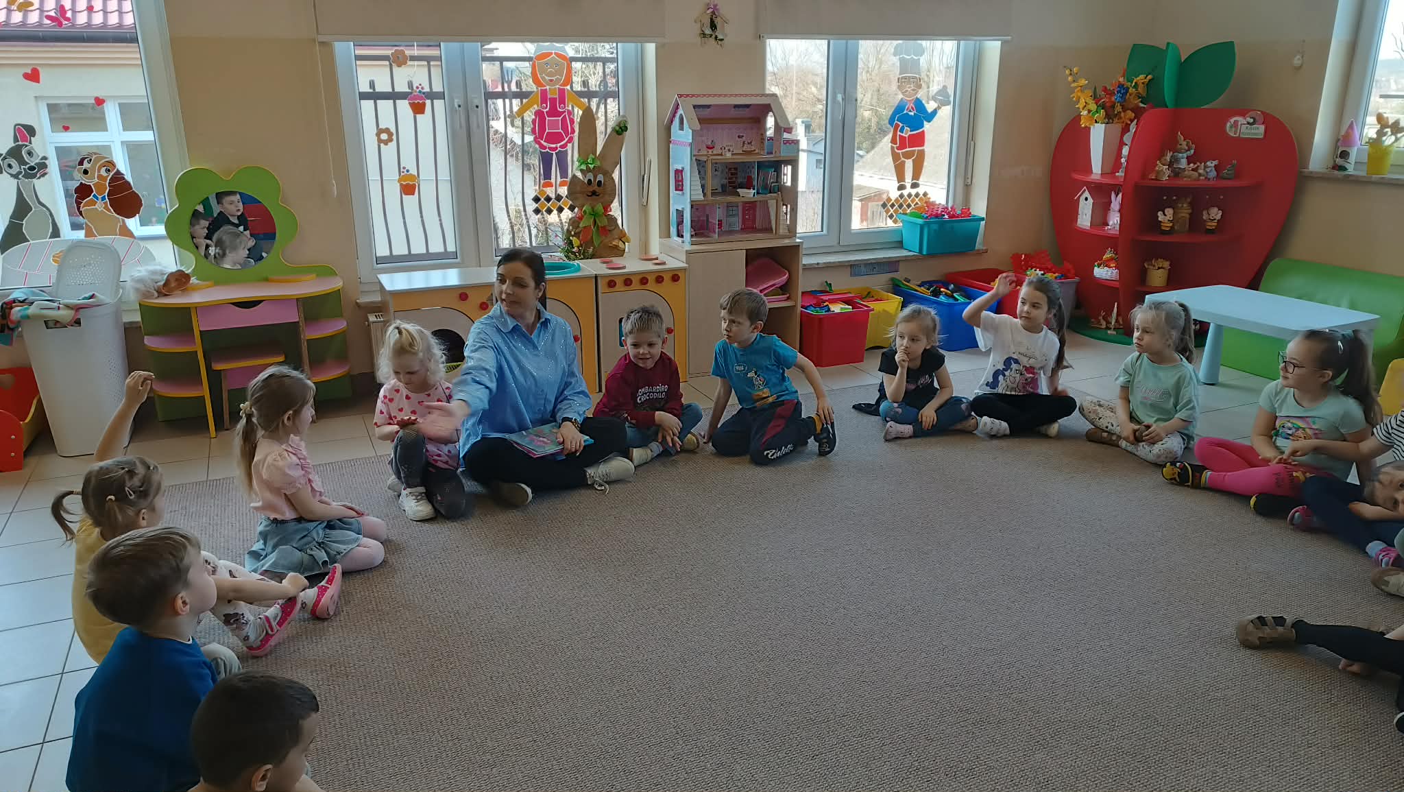 „Spotkanie z bajką” w Przedszkolu Samorządowym w Gąbinie- grupy: „Smerfy”, „Biedronki”, „Skrzaty”(10.03.2026)