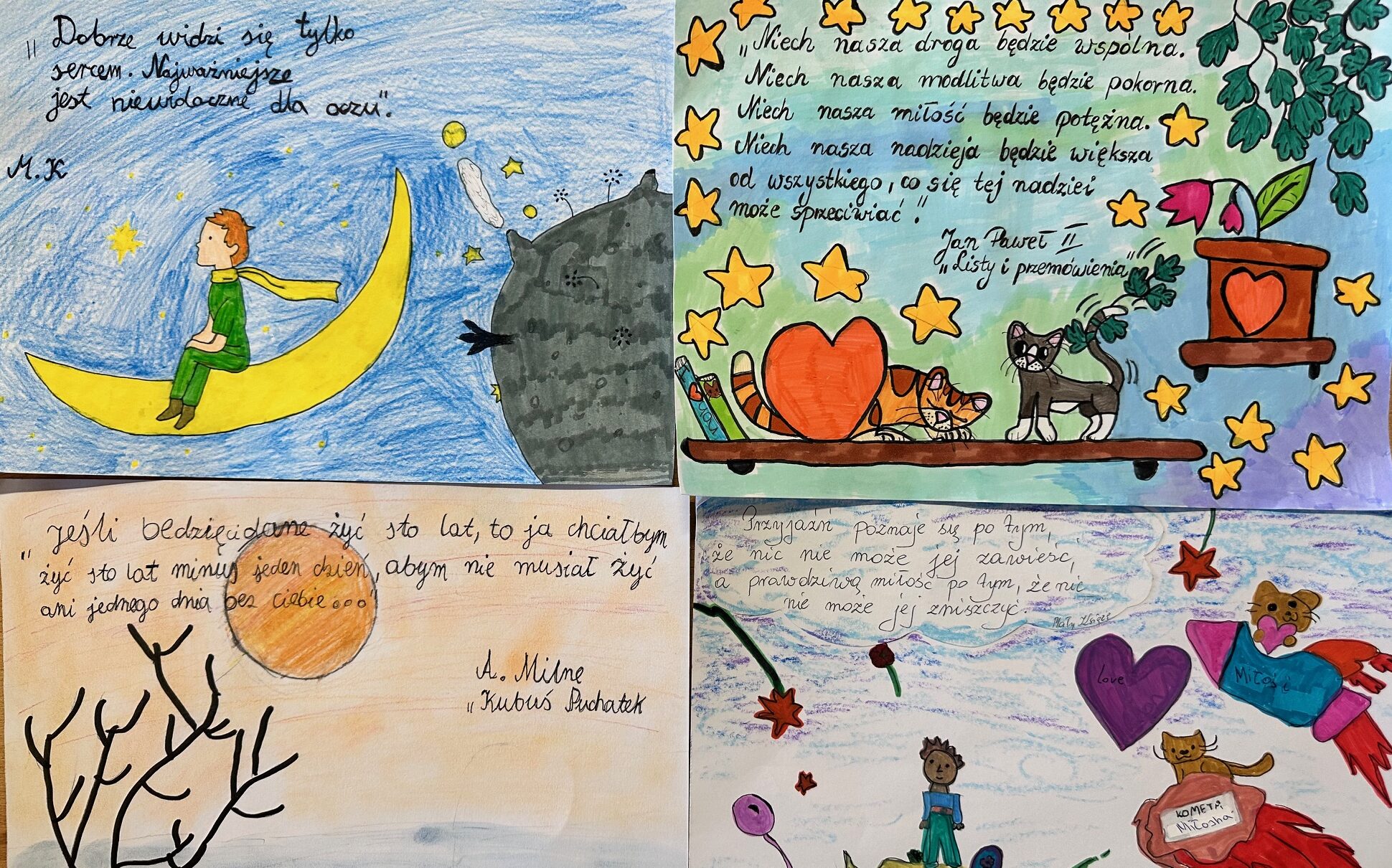 Prace na konkurs ,,Najpiękniejszy cytat o miłości” [galeria]