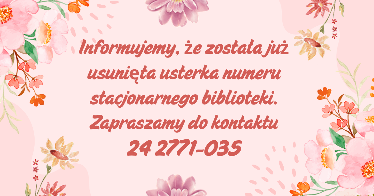 Informacja dla Czytelnika