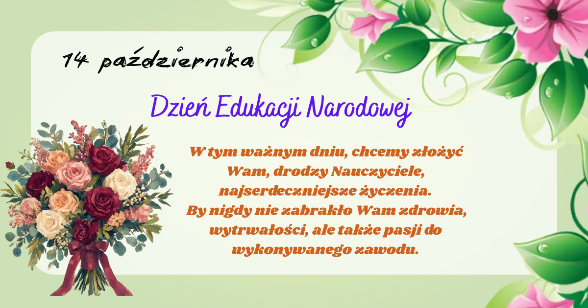 14 października- Dzień Edukacji Narodowej